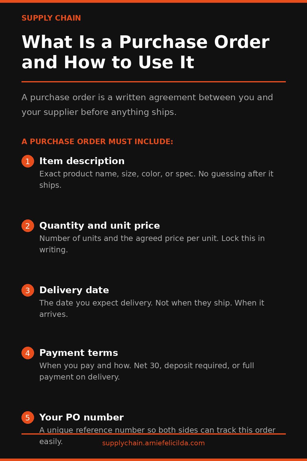 What Is a Purchase Order and How to Use It